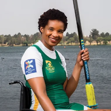 a person holding a fishing pole